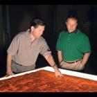 David & Eric Thomsson reviewing Elm Burl