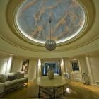 Hand painted sunset with geese in feature domed ceiling